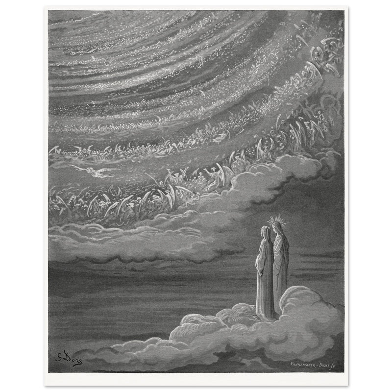 Gustave Dore illustration for The Divine Comedy by Dante Alighieri.  Paradise.