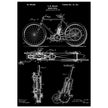 vintage motorcycle patent by G. M Holley.