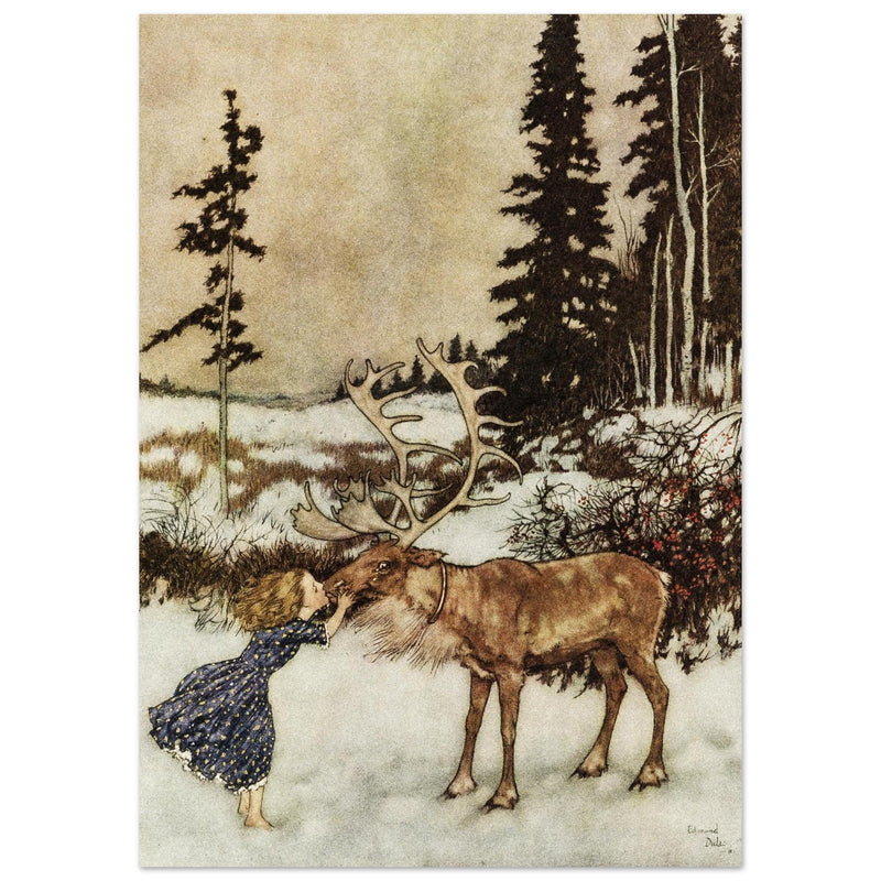 Illustration by Edmund Dulac for The Snow Queen by Hans Christian Andersen.