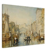 Venice the Rialto bridge in Italy. Antique painting by  Joseph Mallord William Turner.