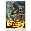 The Man from Planet X movie poster. Vintage film .