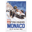 Michel Beligond Monaco car race 1963 vintage poster .