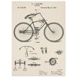 Vintage bicycle patent by Richard J Gatling 1894
