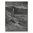 Gustave Dore Paradise Lost engraving . Moses and the stone tablets.