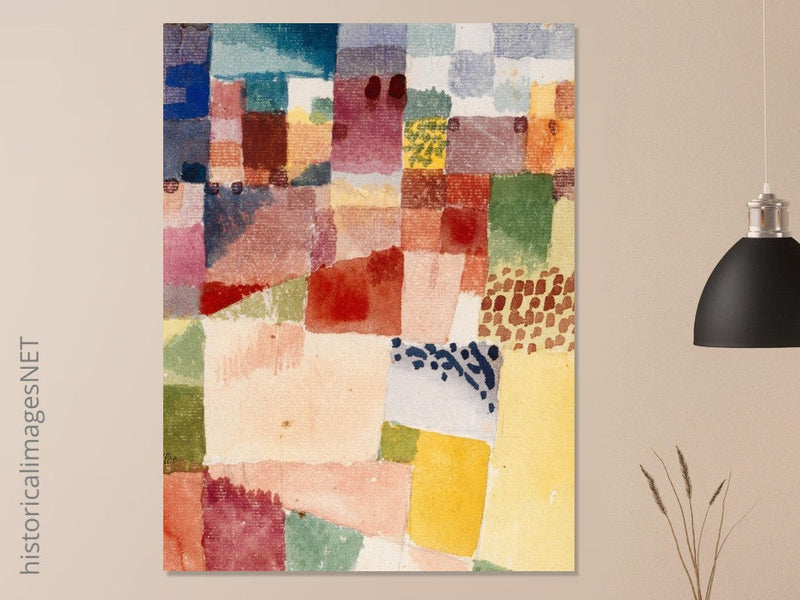 Paul Klee Motiv aus Hammamet abstract painting.