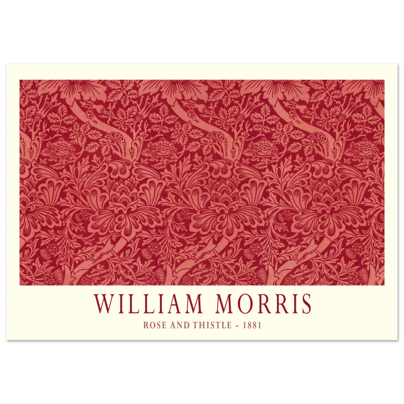 William Morris Rose and Thistle 1881.