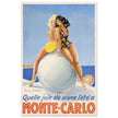 Louis Icart Monte Carlo vintage promotional poster . Historic