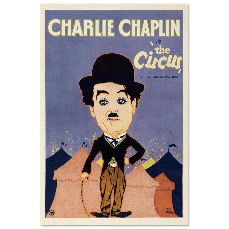 Charlie Chaplin in The Circus movie poster.