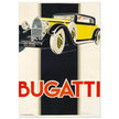 Bugatti vintage car advertising print  by René Vincent.