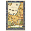 The Picture Map of the Holy Land by Harold Haven Brown . Biblical Palestine vintage map.