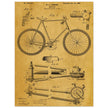 Vintage bicycle patent 1899 by M. C Johnson.