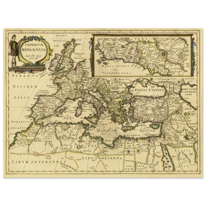 The Roman Empire ancient map by Phil Briet.