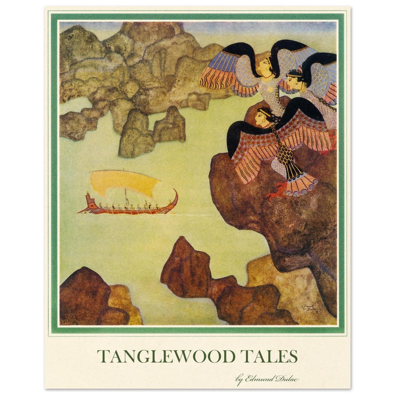 Edmund Dulac Tanglewood Tales illustration. Circe’s Palace.