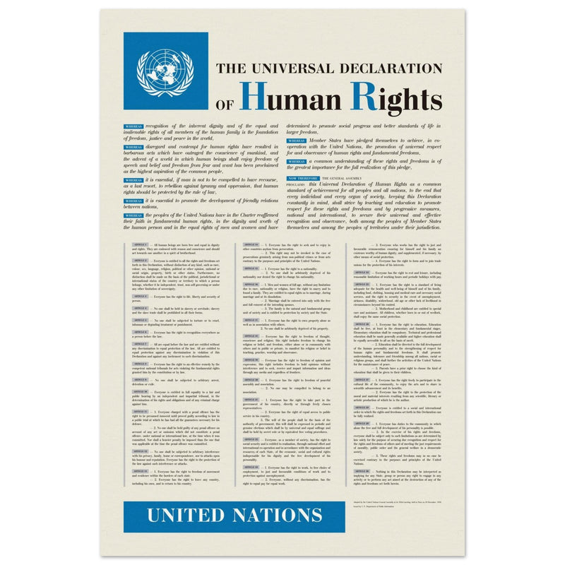 The Universal Declaration of Human Rights by the United Nations.