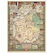 Historical Map of the American Expeditionary Force World War I by Ezra C. Stiles and Paul C. Bowman