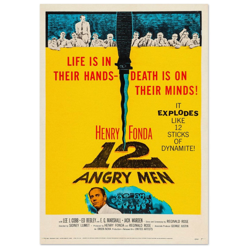 12 Angry men movie poster.