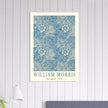 William Morris Marigold art print. Vintage wallpaper reproduction. Blue floral pattern.