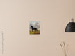 Antique painting of black horse by Anthony Oberman 1828. The fast one in a Meadow.