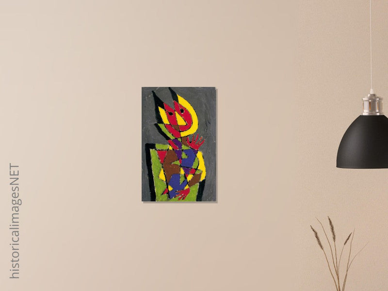 Paul Klee Figurine des bunten Teufels (  Figurine of the Colourful Devil ) abstract painting. Remasterded artwork
