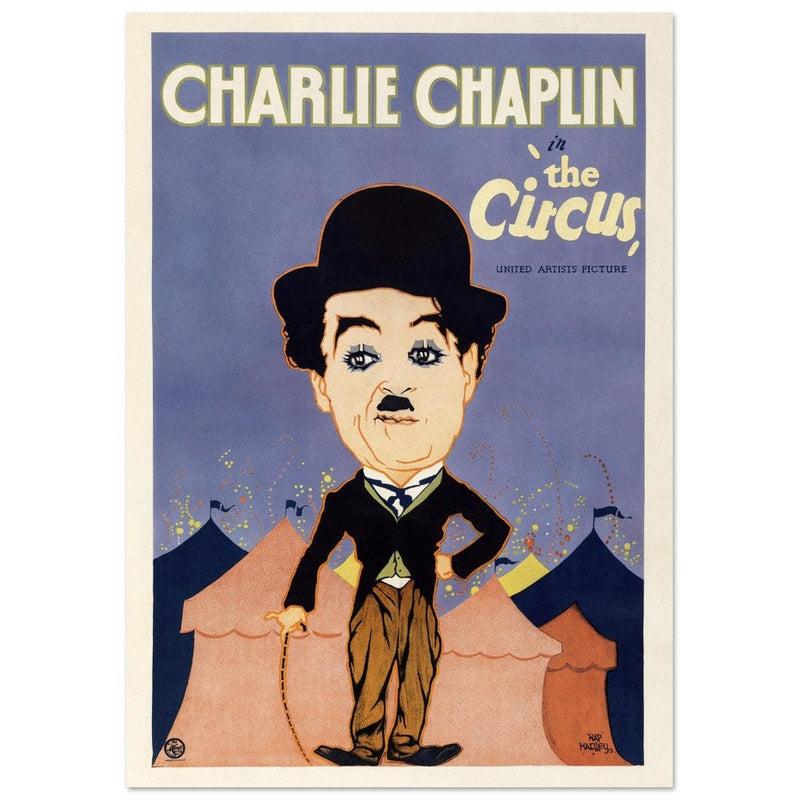 Charlie Chaplin in The Circus movie poster.