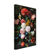 Flowers in a Glass Vase by Jan Davidsz. de Heem XVII Century Canvas reproduction
