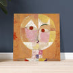 Paul Klee Senecio. fine print. Abstract modern painting. Cubism human face.  Redesigned and  artwork