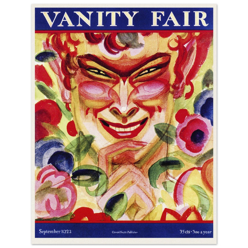 Vanity Fair cover 1922 . Satyr portrait.