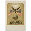 The American Declaration of Independence illustrated in 1861.  reproduction