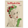 La Mode Chic old vintage fashion magazine cover from the 40s. 1947.