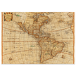 Ancient map of America. "Americae Descriptio Nova" by Philip Chetwind