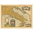 Ancient map of Italy by Abraham Ortelius. Vintage historic map.