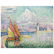 Paul Signac Le Musior (Port d'Antibes) Pierhead painting