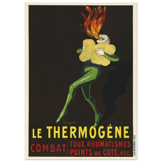 Le Thermogene vintage 1928 advertising poster by Leonetto Cappiello.