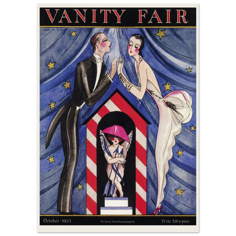 Vanity Fair magazine cover  illustration 1923 by Joseph B. Platt.