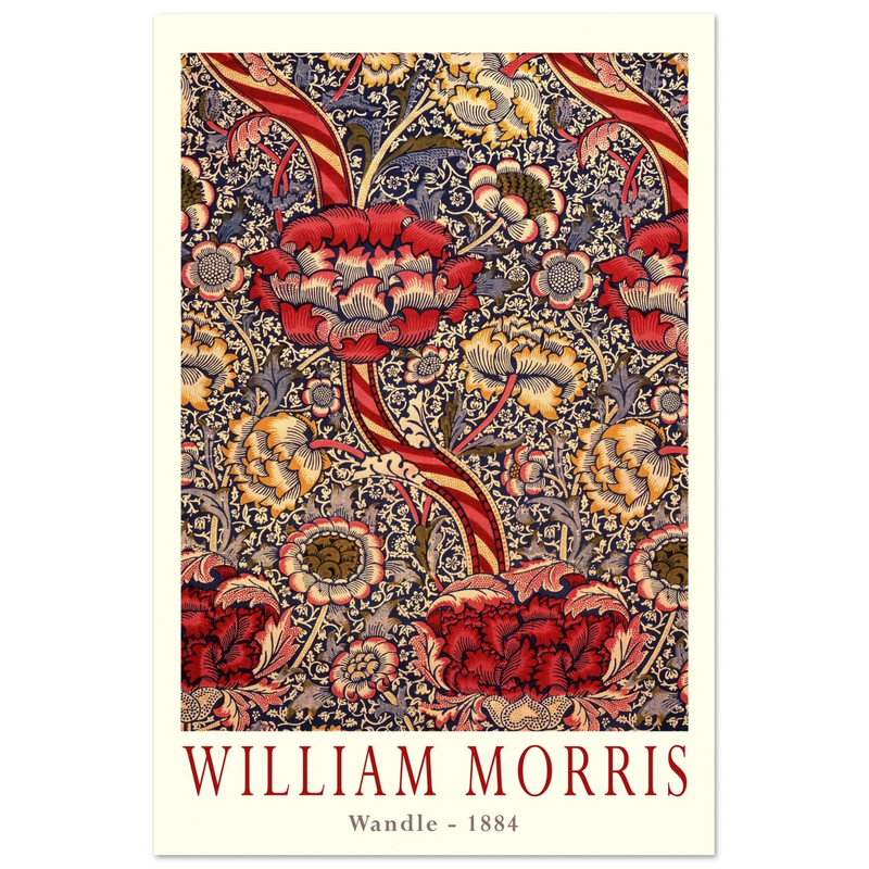 William Morris Wandle  from printed cotton original.