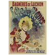 Bagneres de Luchon Fete de Fleurs Flower festival vintage poster.