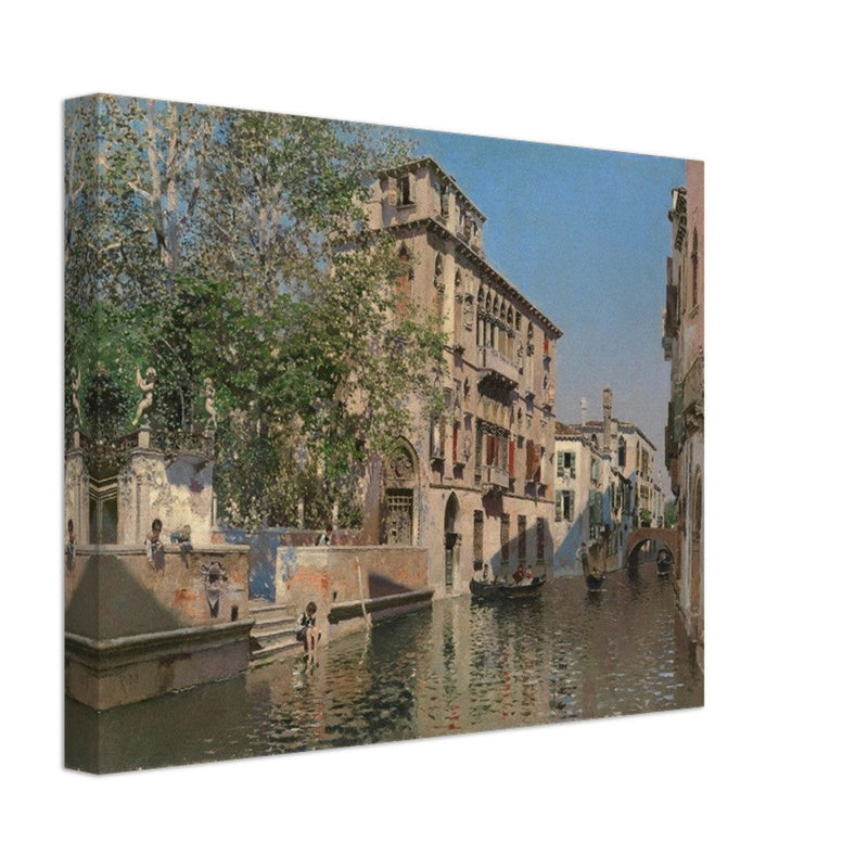 A canal in Venice by Martin Ricoca 1875. Italy .