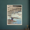 The Gion Bridge at Hondo in Amakusa by Kawase Hasui