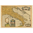 Ancient map of Italy by Abraham Ortelius. Vintage historic map.
