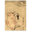 Cat with mouse poster reproduction  Creator: Kawanabe Kyosai  1870