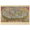 Ancient world map poster reproduction by Andrea Bertelli 1593