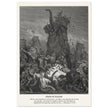 Gustave Dore The Bible engraving print . Death of Eleazar illustration .