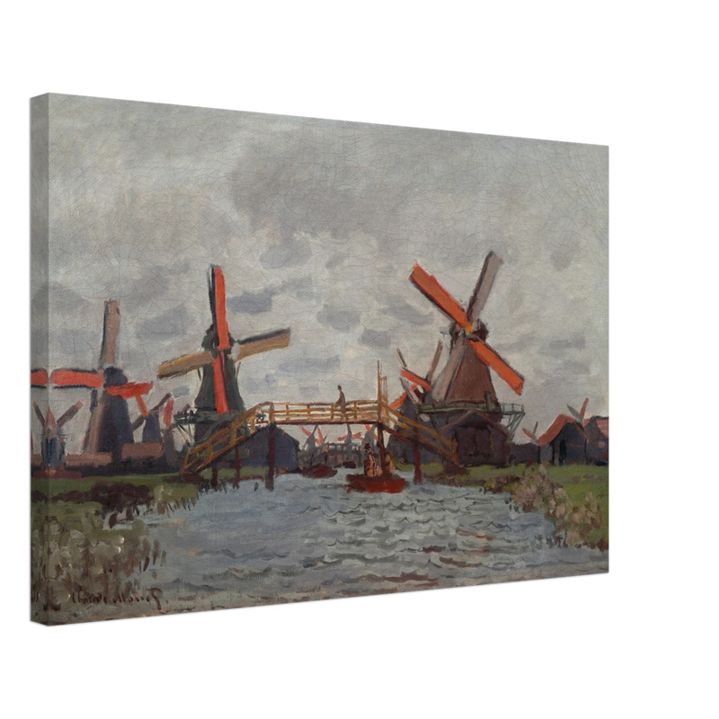 Windmills near Zaandam by Claude Monet