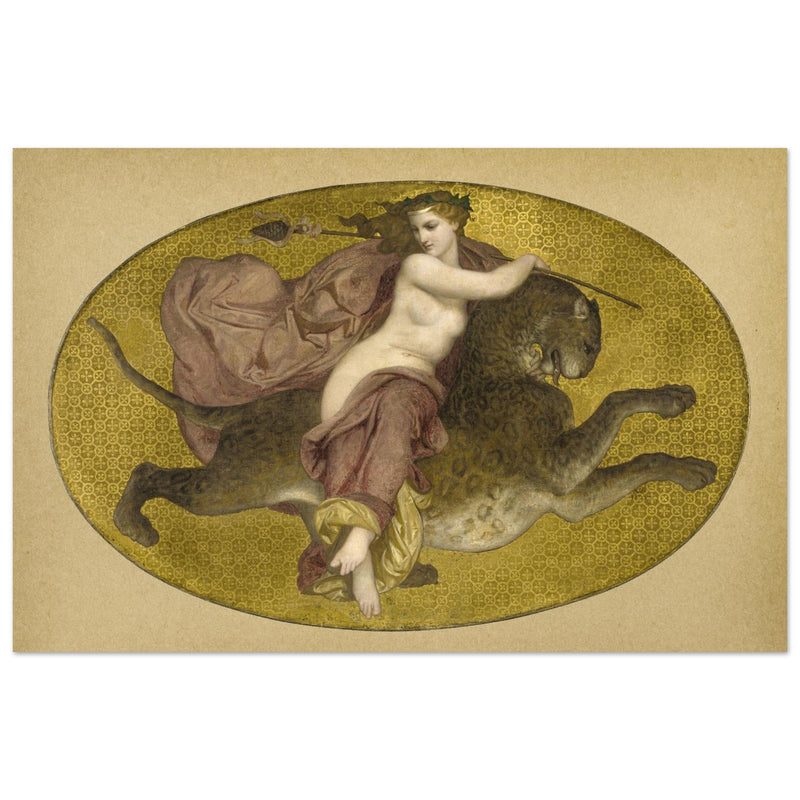 William Adolphe Bouguereau painting Bacchante on a Panther, 1855