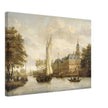 Jacobus Storck Nijenrode Castle on the Vecht near Breukelen. Antique old marine painting.  artwork