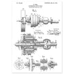 Automobile Drive Gear patent 787908 by Henry Ford. Vintage car