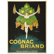 Cognac Briand vintage advertising poster  created in 1925 by M. Stephane.
