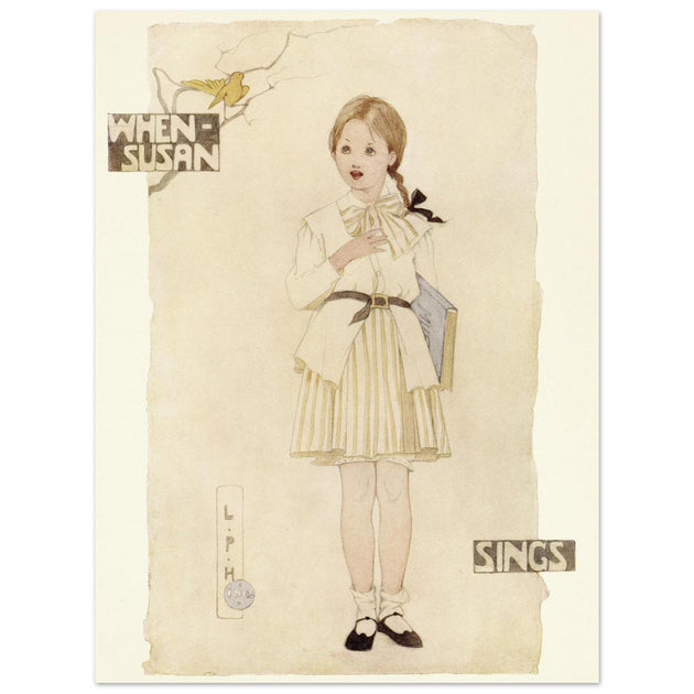 When Susan sings illustration by Lilian Price Hacker
