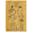 Winding Mechanism for Time Pieces, vintage clock patent .