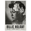Billie Holiday concer music poster in New York City Town Hall in 1946.
